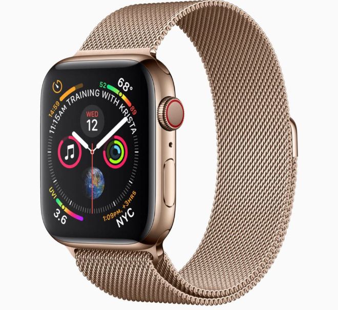 Apple Watch Series 4: incluindo funcionalidades como eletrocardiograma e acionamento automático de números de emergência, o novo smartwatch da Maçã quer se tornar o "guardião da sua saúde". (Imagem: reprodução/Apple).