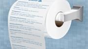 Tweets impressos em papel higiênico