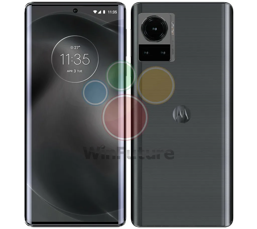 O aparelho com câmera de 200 MP confirmado pela Motorola deve ser o "Frontier", celular especulado para oferecer ainda Snapdragon 8 Plus Gen 1, tela OLED de 144 Hz e recarga de 125 W (Imagem: WinFuture)