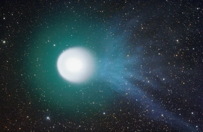 O cometa 17P/Holmes, descoberto por Edwin Holmes (Imagem: Reprodução/Iván Éder/Wikimedia Commons)