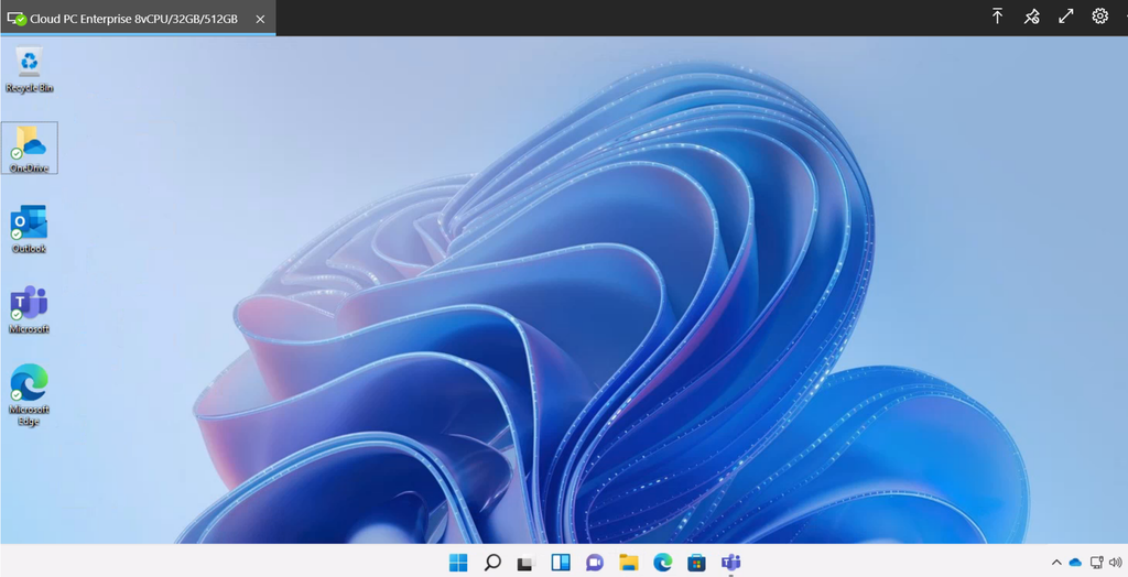 A experiência com o Windows 11 virtual não deve ser muito diferente de computadores comuns (Imagem: Reprodução/Microsoft)
