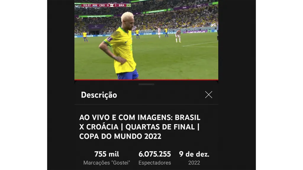 O resultado não foi o esperado, mas Casemiro pode comemorar mais um recorde (Imagem: Reprodução/CazéTV)