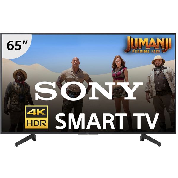Smart TV LED 65" Sony KD-65X705G Ultra HD 4K com Conversor Digital 3 HDMI 3 USB Wi-Fi Preta