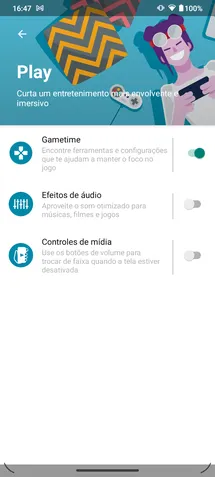 Moto G30: recursos de interface