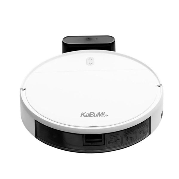 Robô Aspirador e Passa Pano KABUM! Smart 100 - Branco - KBSF007 | CUPOM EXCLUSIVO