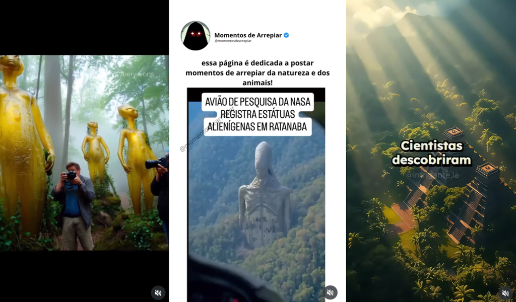 Ratanabá é uma das teorias da conspiração mais recentes, tendo ganhado tração no Brasil e integrando lendas antigas como El Dorado e alienígenas (Imagem: Redes sociais/Reprodução)