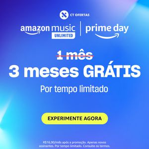 Amazon Music Unlimited: 3 meses GRÁTIS para novos assinantes [4 meses grátis se for usuário Amazon Prime]