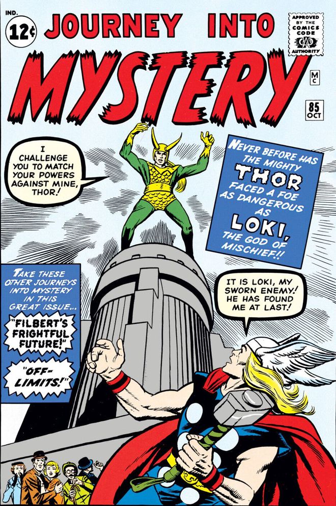 Primeira aparição de Loki foi na revista Journey into Mistery (Imagem: Reprodução/Marvel Comics)
