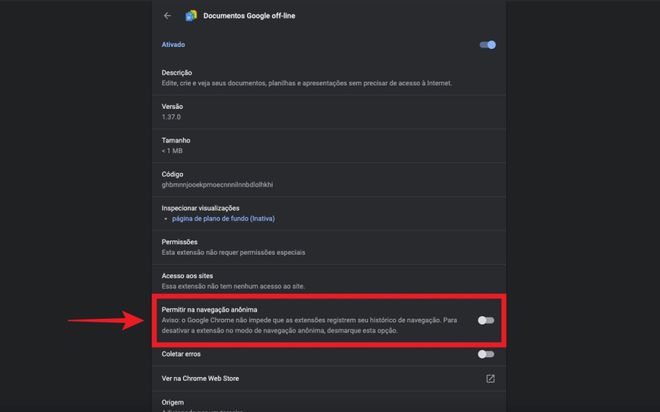 Se não quiser desativar extensões no Google Chrome, uma alternativa é usá-las no Modo Anônimo (Captura de tela: Caio Carvalho)