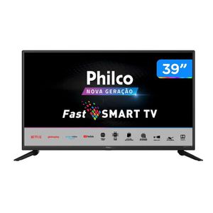 Smart TV 39” HD D-LED Philco PTV39G65N5CH - VA 60Hz Wi-Fi 2 HDMI 1 USB [CUPOM]