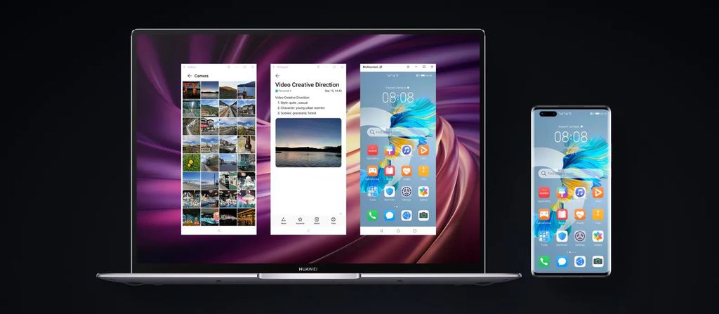 Personalização EMUI exibe diversos apps do celular na tela do computador (Imagem: divulgação/Huawei)