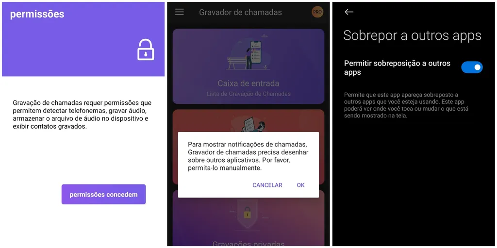 Configure o aplicativo para gravar áudio no Android (Imagem: Captura de tela/Thiago Furquim/Canaltech)
