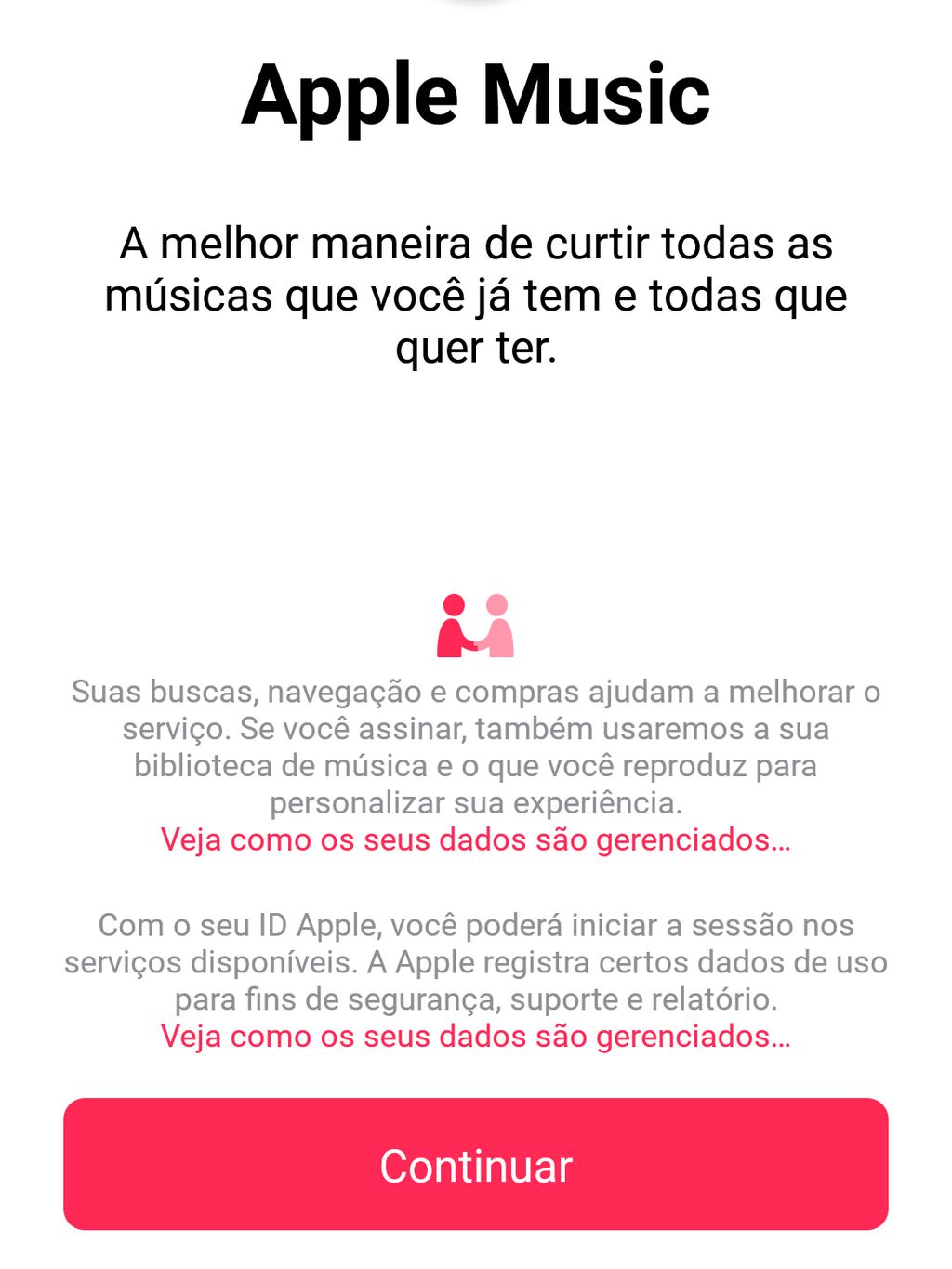 Abertura da Apple Music (Foto: Reprodução/André Magalhães)