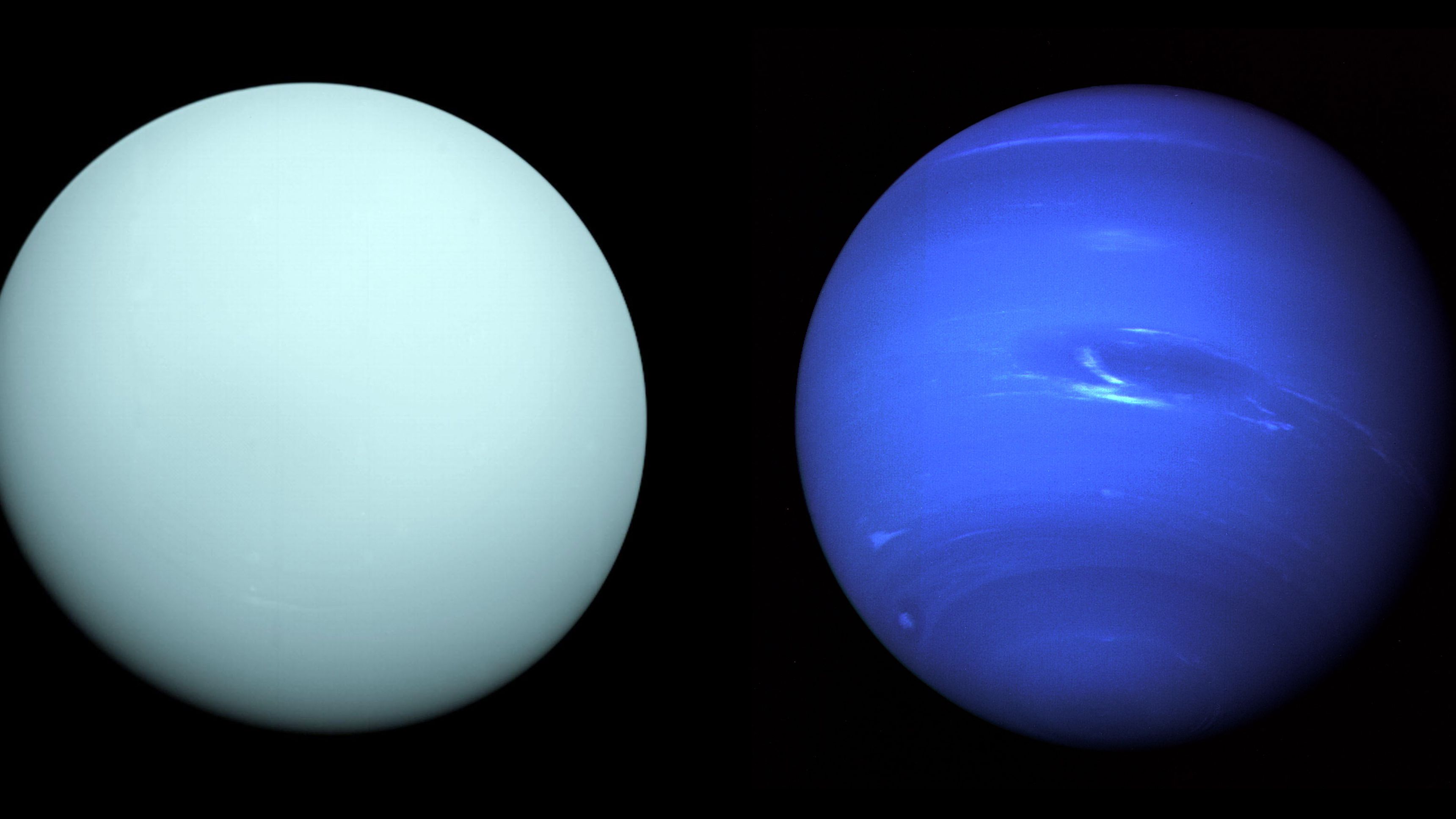 Ученые нептуна. Уран и Нептун. Ледяные гиганты планеты Уран и Нептун. Уран и Нептун планеты. Нептун ледяной гигант.