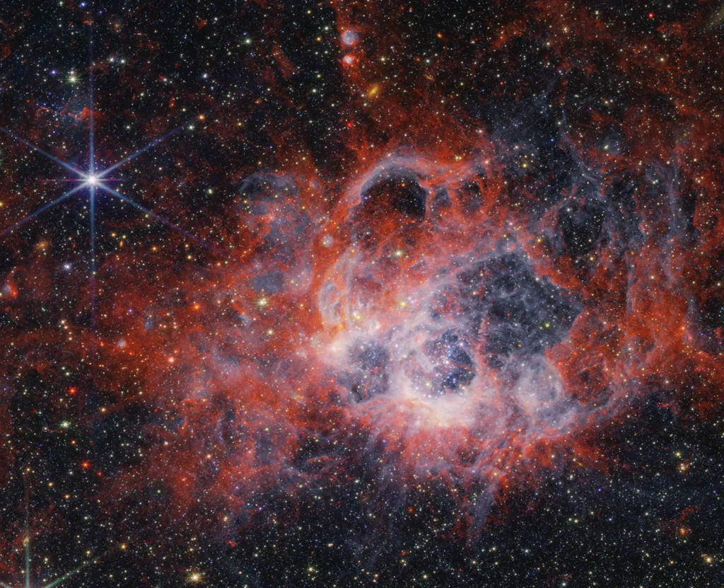 Berçário estelar NGC 604 (Imagem: Reprodução/NASA, ESA, CSA, STScI)