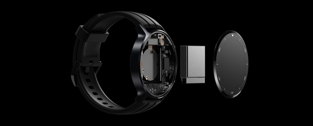 Realme Watch S inclui carregador magnético (Imagem: divulgação/Realme)