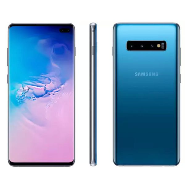 Smartphone Samsung Galaxy S10+ 128GB Azul 4G  - 8GB RAM Tela 6,4” Câm. Tripla + Câm. Selfie Dupla [APP+CLIENTE OURO+CUPOM]