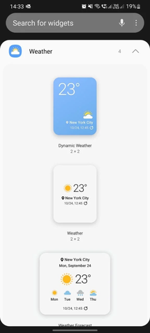 One UI 4 Widget de Clima 1