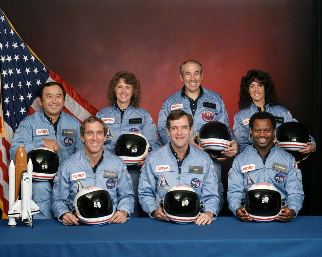 Tripulação da última missão do Challenger (Imagem: Reprodução/NASA)