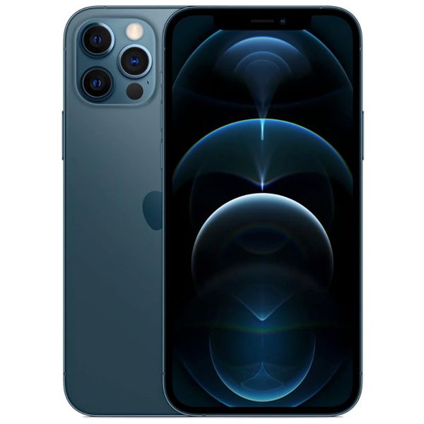 iPhone 12 Pro Apple 128GB Azul-Pacífico Tela de 6,1”, Câmera Tripla de 12MP, iOS [CUPOM + BOLETO]