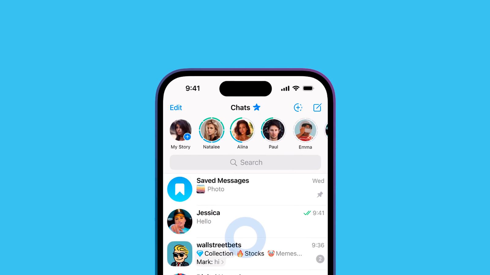 Como postar stories no Telegram - Canaltech