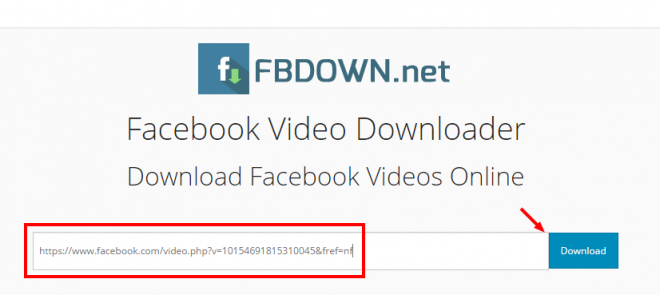 O site FBDown permite baixar vídeos públicos do Facebook
