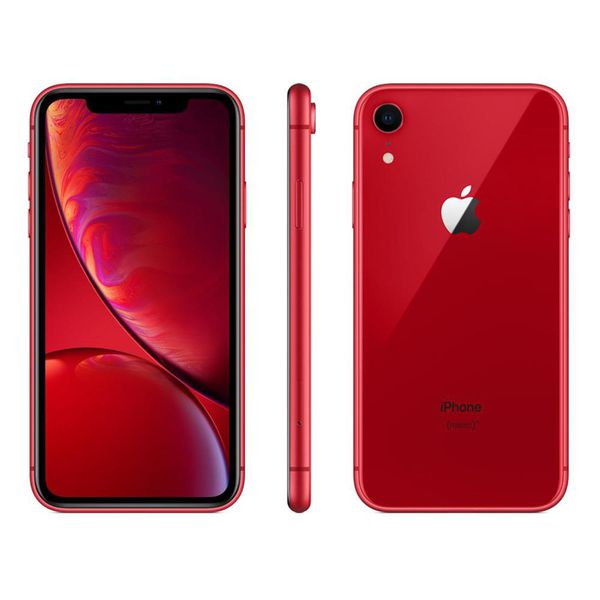 iPhone XR Apple Vermelho 128GB, Tela Retina LCD de 6,1”, iOS 12, Câmera Traseira 12MP, Resistente à Água e Reconhecimento Facial [NO BOLETO]