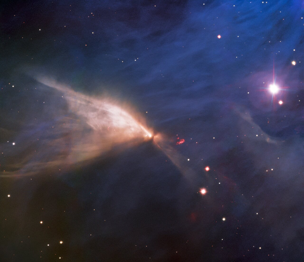 A Nebulosa Infravermelha do Camaleão (Imagem: Reprodução/International Gemini Observatory/NOIRLab/NSF/AURA/T.A. Rector (University of Alaska Anchorage/NSF’s NOIRLab), J. Miller (Gemini Observatory/NSF’s NOIRLab), M. Zamani (NSF’s NOIRLab) & D. de Martin (NSF’s NOIRLab)