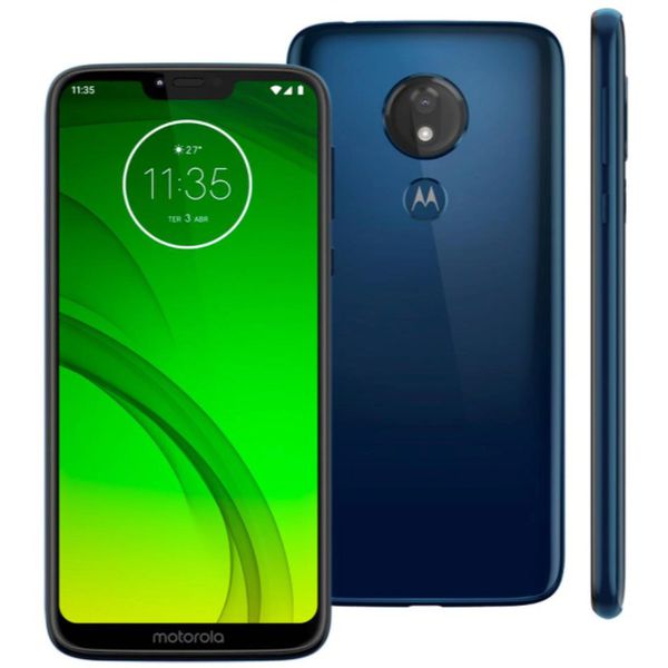 Smartphone Motorola Moto G7 Power Azul Navy XT1955 32GB, Tela de 6,2", 3GB de RAM, Dual Chip, Android 9.0, Câmera 12MP e Processador Octa-Core [BOLETO]