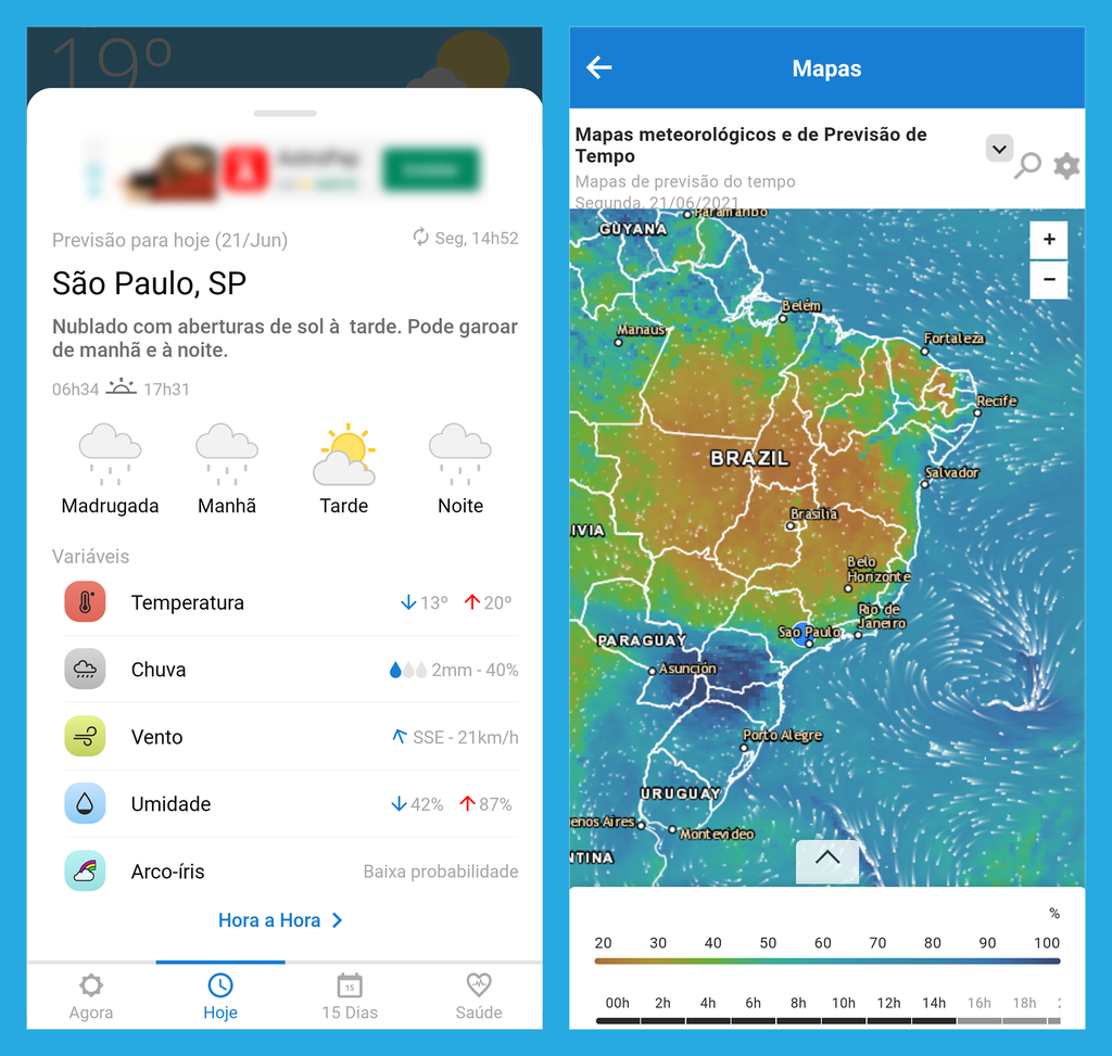 Como ter a previsão do tempo no Android sem usar qualquer app externa