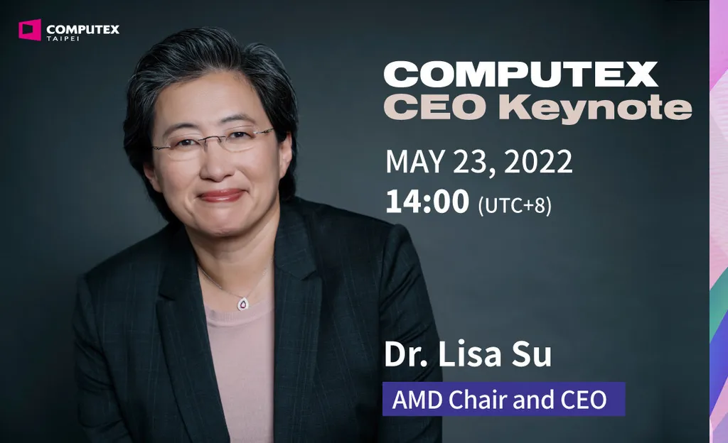A apresentação da CEO da AMD Dra. Lisa SU acontece na madrugada do dia 23 de maio, para "revelar a visão da empresa" com a "próxima geração de inovação mobile e de desktop" (Imagem: AMD)