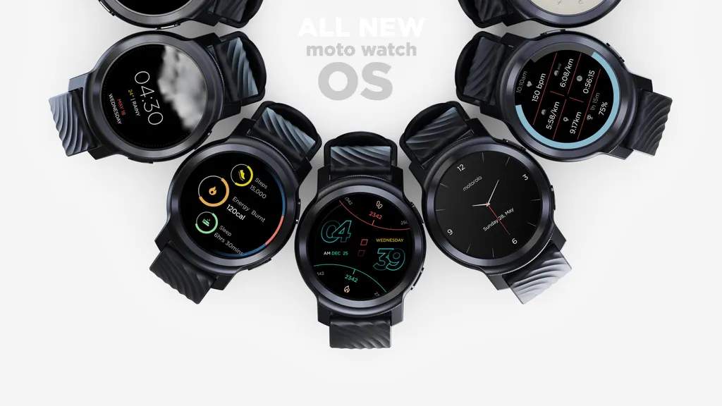 Relógio conta com o sistema operacional Moto Watch OS (Imagem: Divulgação/Motorola)