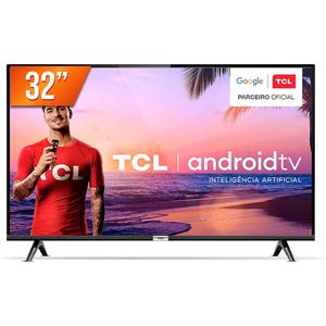 Smart TV LED 32” TCL 32S6500 Android Wi-Fi HDR - Inteligência Artificial Conversor Digital 2 HDMI
