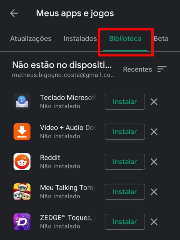 Como VER os APPS que JÁ BAIXEI na PLAYSTORE ATUALIZADA - APPS