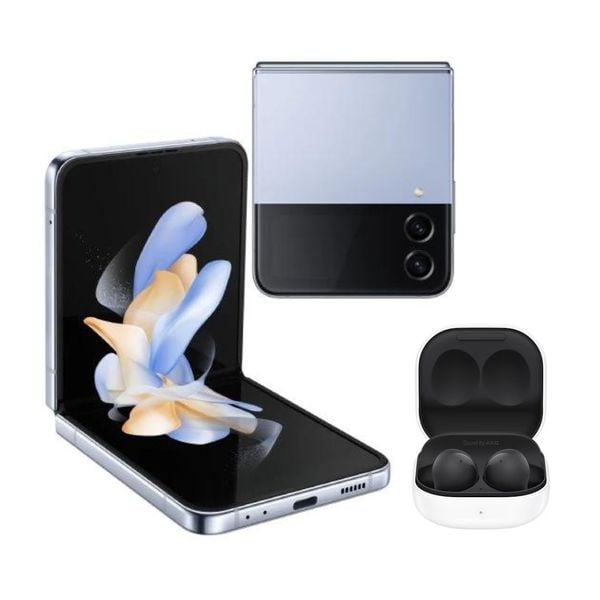 [PARCELADO] Samsung Galaxy Z Flip4 5G 256 GB azul 8 GB RAM + Galaxy Buds2 [CUPOM NO CARRINHO + LEIA A DESCRIÇÃO]