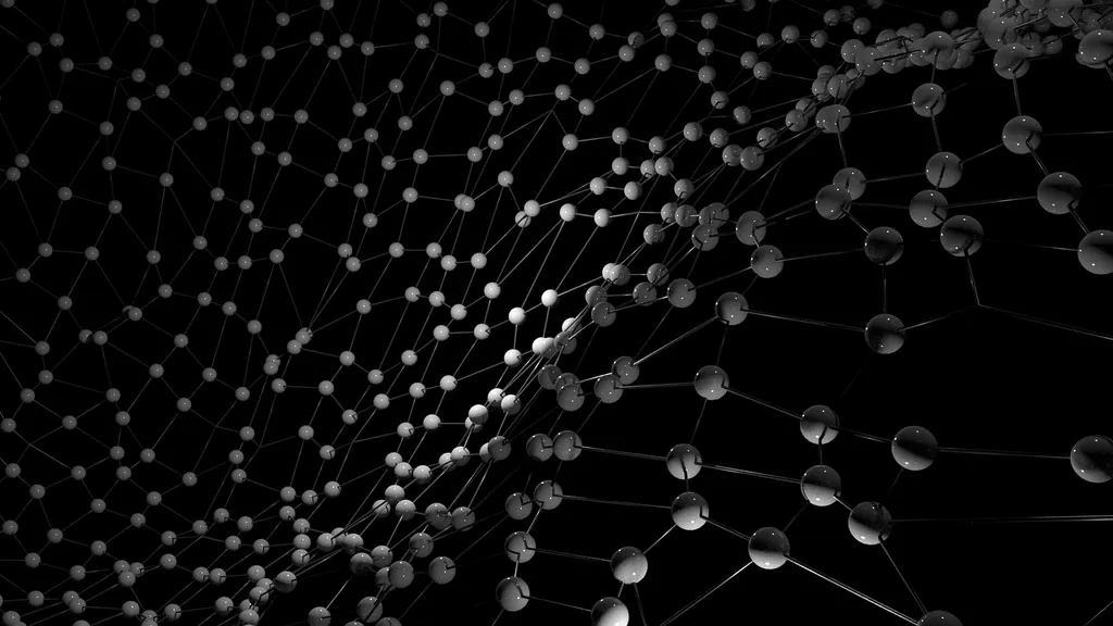 Ilustração de uma grade molecular de um cristal (Imagem: Reprodução/sutulo/Pixabay)