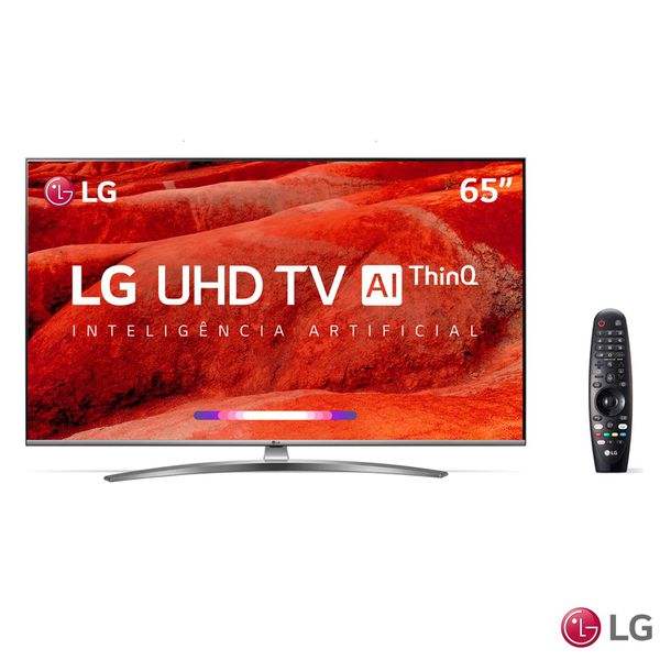 Smart TV 4K LG LED 65”, Ultra Surround, TV WebOS 4.5, Upscaler 4K, HDR Ativo e Wi-Fi - 65UM7650PSB [À VISTA]