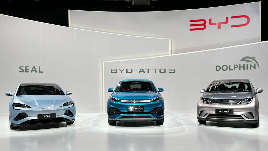 BYD colocou três carros entre os cinco elétricos mais vendidos do Brasil em 2023 (Divulgação/BYD)