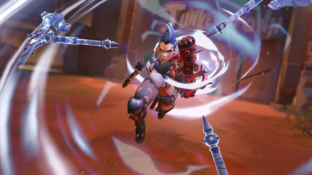 A Rainha Junker promete trazer muito caos e destruição para Overwatch. (Imagem: Divulgação/Blizzard)