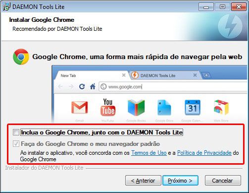 Instalação do Google Chrome