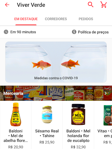 Plataforma é feita para supermercados (Imagem: André Magalhães/Captura de tela)