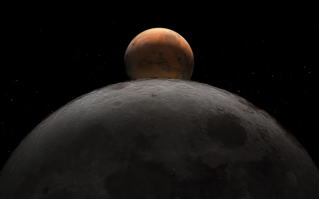 As futuras missões a Lua forneceram o aprendizado necessário para enviar os primeiros humanos a Marte (Imagem: Reprodução/NASA)