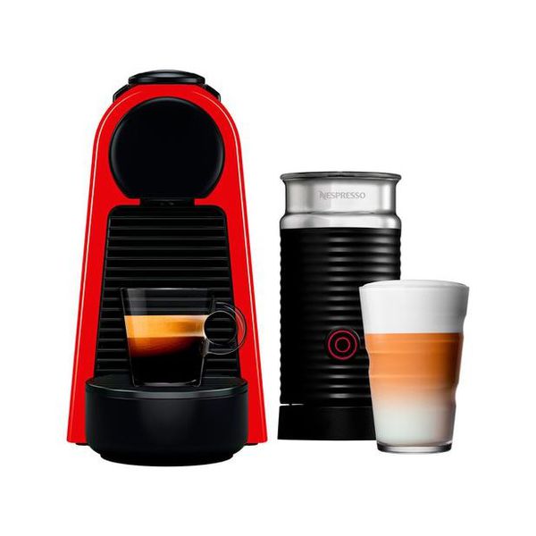 Cafeteira Espresso Nespresso Combo Essenza Mini - Vermelha + Aeroccino 3 com 14 Cápsulas