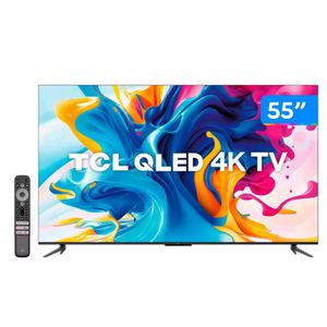 Smart TV 55” 4K Ultra HD QLED TCL 55C645 - Wi-Fi Bluetooth Google Assistente | CUPOM EXCLUSIVO