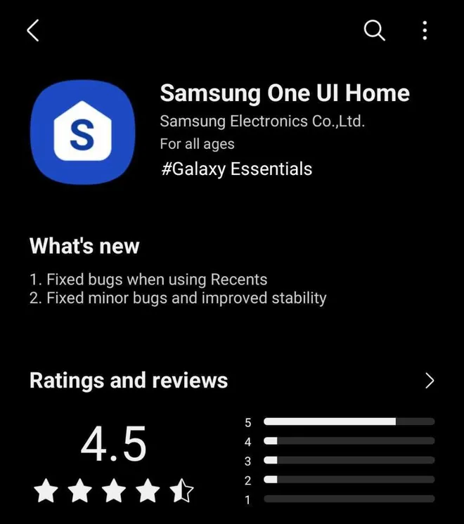 A Samsung não deixa claro quais bugs foram corrigidos (Imagem: Reprodução/SamMobile)