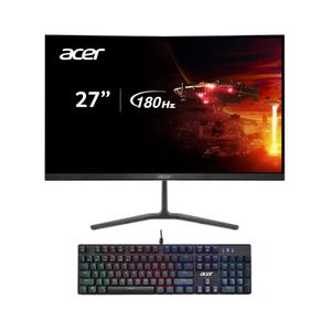 LEIA A DESCRIÇÃO | Monitor Gamer Acer Nitro 27” 180 Hz 1 ms Full HD LED IPS AMD FreeSync Premium + Teclado Gamer Acer Nitro TKL NKW202 LED RGB de brinde | CUPOM