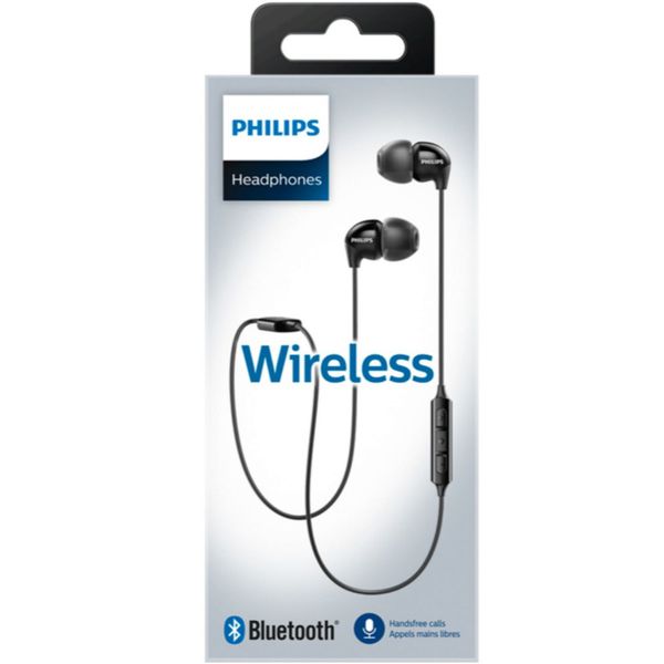 Fone de Ouvido Bluetooth Philips Upbeat - SHB3595BK/10 Intra-auricular com Microfone Preto