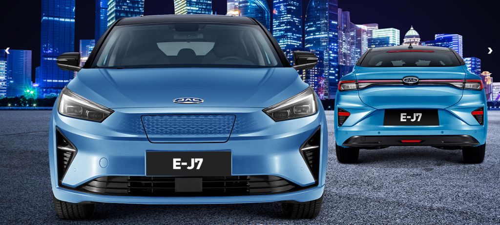 JAC E-J7 será uma das novidades da marca chinesa em 2022 (Imagem: Divulgação/JAC Motors)