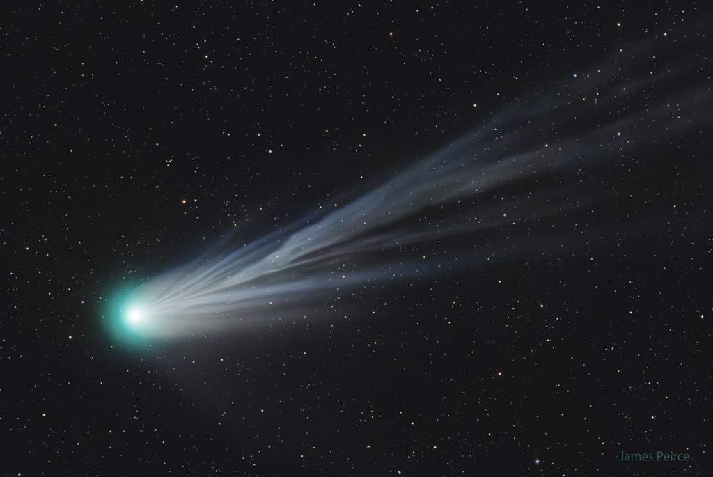Cometa 12P/Pons-Brooks fotografado em Utah, nos Estados Unidos (Imagem: Reprodução/James Peirce)
