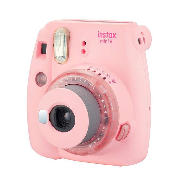 Câmera Instantânea Fujifilm Instax Mini 9 Rosa Chiclé com 3 Filtros Coloridos Rosa Chiclé